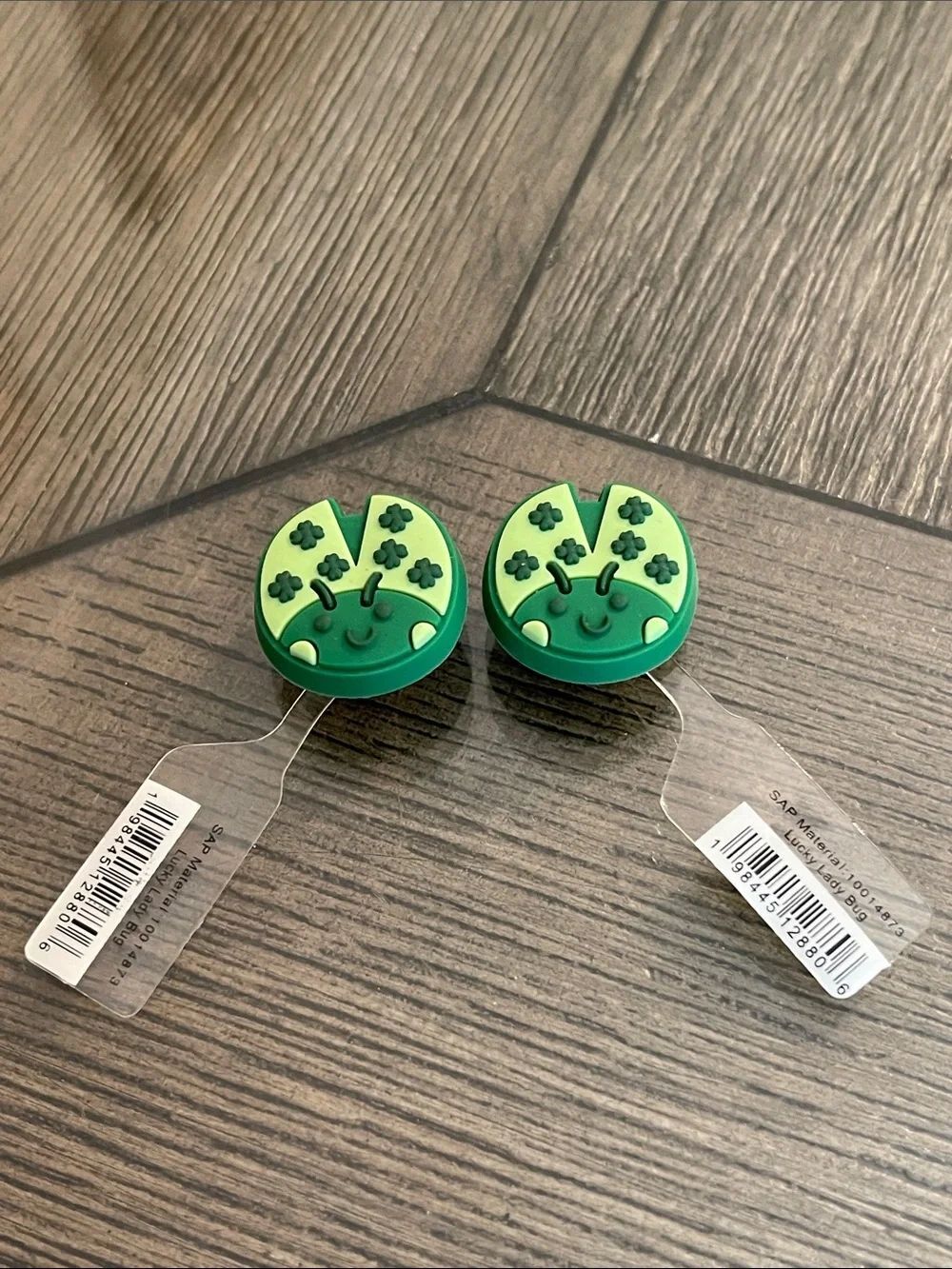 Crocs - Jibbitz Set of 2 Lucky Lady Bug St. Patrick’s Day Shoe Charms